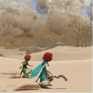 Wildmender Staubsturm