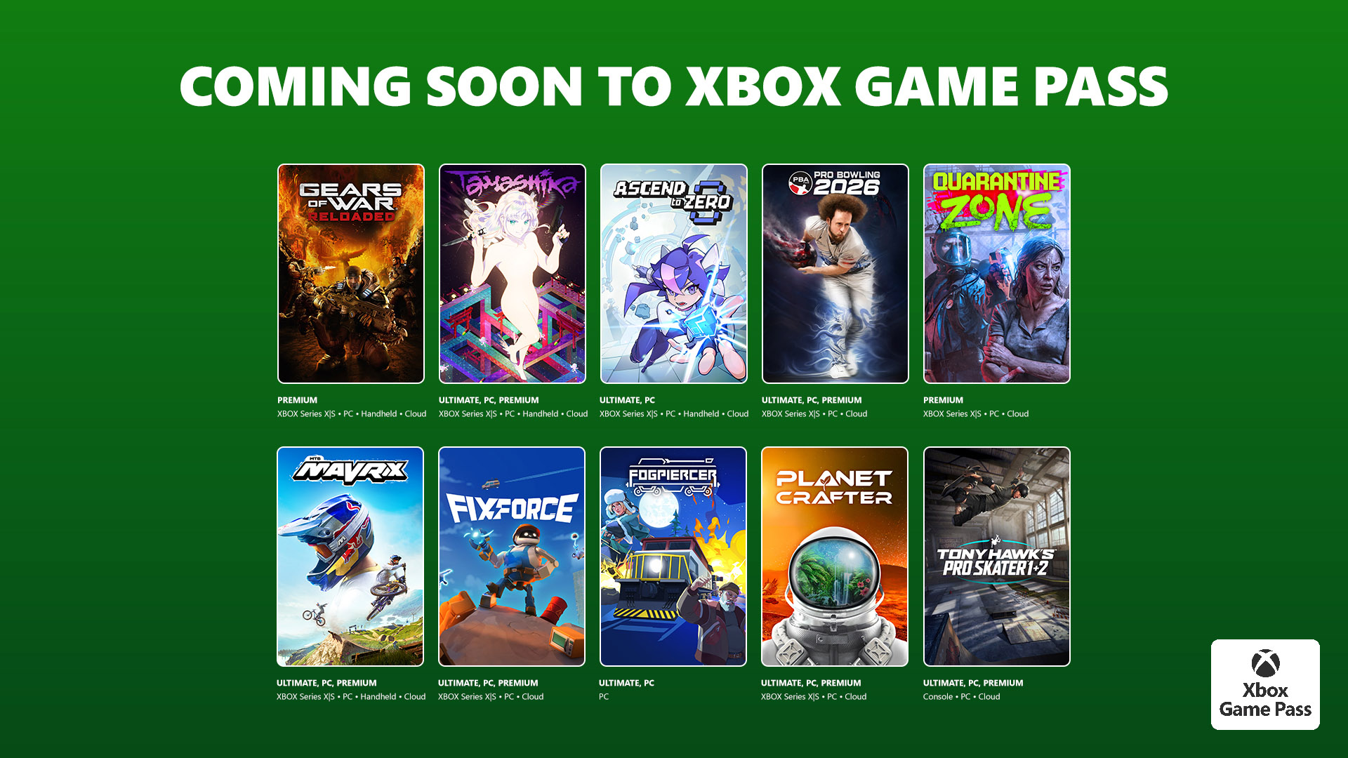 Xbox Game Pass July 2026 Titles
