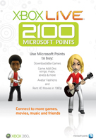 XBox Live 2100 Punkte Microsoft Pc