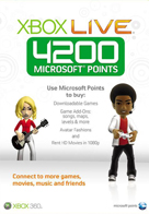 XBox Live 4200 Punkte Microsoft Pc